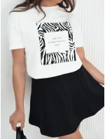 Dámské tričko s potiskem TEBOHON bílé FashionStreet RY2499