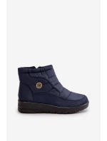 Dámské Zateplené Sněhule Tmavě Modré Helis Dámské Zateplené Sněhule Tmavě Modré Helis