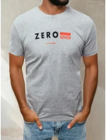 Pánské tričko s potiskem světle šedé FashionStreet RX4744