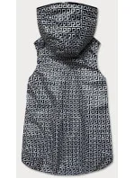 Šedá dámská rozšířená oboustranná vesta (B8005-70)