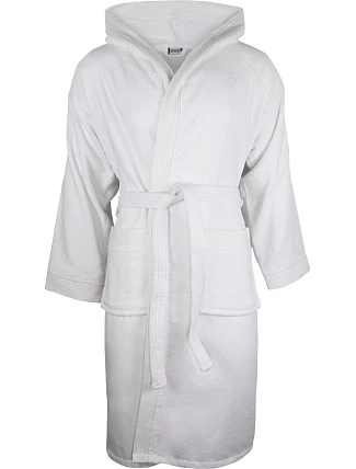 The One Towelling Velour Bathrobe Župan s kapucí 48.1043 white The One Towelling Velour Bathrobe Župan s kapucí 48.1043 white
