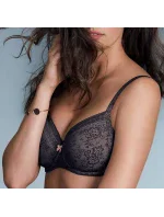 Fleur podprsenka s kosticí 5653 antracit - RosaFaia