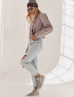 Dámské Tenisky Big Star Vysoké Zateplené Šedé EE274114