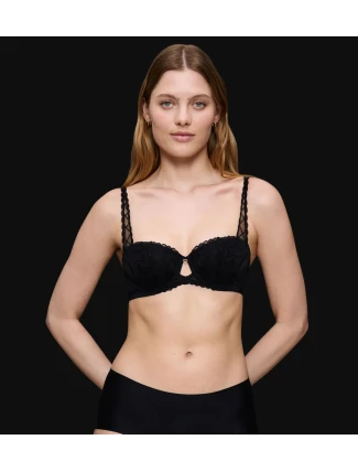 Dámská podprsenka Body Make-Up Illusion Lace Dirndl - BLACK - černá 0004 - TRIUMPH