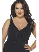 Dámské jednodílné plavky 48 black plus - AVA