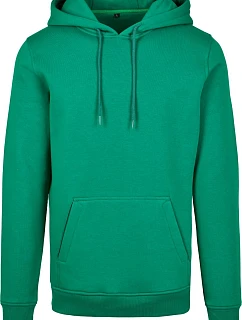 Build your Brand BY 011 Mikina s kapucí z těžké bavlny 56.0011 forest green
