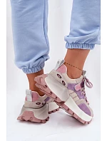 Kožené semišové dámské tenisky GOE TT2N4026 fialové