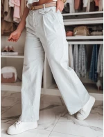 Dámské kalhoty se širokými nohavicemi MOBISKA modrá FashionStreet UY2619