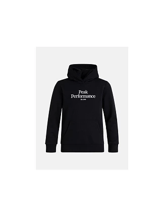 Mikina Peak Performance Jr Original Hood, černá Mikina Peak Performance Jr Original Hood, černá