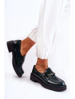 Lakované Boty Se Stříbrným Ornamentem zelená Hestill Lakované Boty Se Stříbrným Ornamentem zelená Hestill