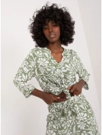 Halenka D73771M11174A khaki barva Halenka D73771M11174A khaki barva