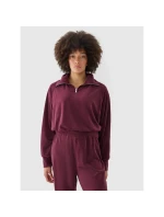 Dámská velurová mikina bez kapuce 4F 4FRAW24TSWSF2054-60S