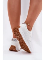 Dámské Tenisky Na Platformě Big Star RR274487 Hi-Poly System Bílé