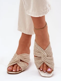 Dámské Sandály Na Klíně Maciejka 06955-25 Béžovo-Zlaté