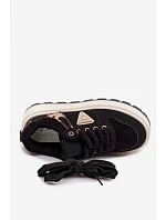 Dámské tenisky na platformě černé Florinda