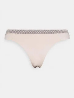 Dámské tanga QF6307E  - TRN - Pudrová - Calvin Klein