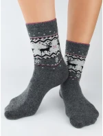 Noviti SW011 Vlněné ponožky se sobem 36-41