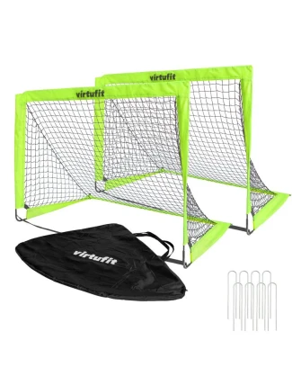 SADA SKLÁDACÍCH FOTBALOVÝCH BRANEK VIRTUFIT - FOTBALOVÉ BRANKY - 120 X 90 CM