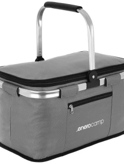 TERMO SKLÁDACÍ CESTOVNÍ KOŠ 24L ŠEDÝ ENERO CAMP