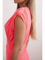 Dámské bavlněné šaty na jedno rameno s přiléhavým střihem ecru