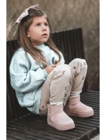 Dívčí Sněhové Teple Boty S Kožešinou S Ušima Růžový Betty Dívčí Sněhové Teple Boty S Kožešinou S Ušima Růžový Betty