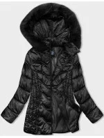 Černá zimní bunda s odepínací kapucí S'west (B8200-1) Černá zimní bunda s odepínací kapucí S'west (B8200-1)