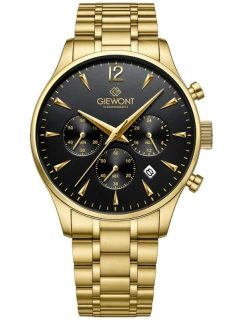 Pánské hodinky Giewont Chronograph Sapphire Gold Black GW6310-B4