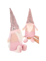 DEKORATIVNÍ TRPASLÍK S FLITRY 50CM RŮŽOVÝ