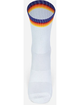 Mr. Socks L 05004 Tenisové ponožky "Basic" 88.5004 white/rainbow Mr. Socks L 05004 Tenisové ponožky "Basic" 88.5004 white/rainbow