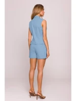 M859 Džínová vesta - světle modrá