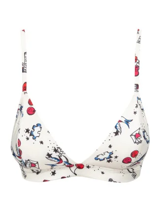 Dámská nevyztužená podprsenka Print UW0UW01853-142 - Tommy Hilfiger