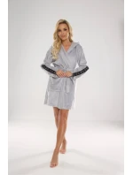 Krátký dámský župan De Lafense 626 Abigail, kapuce