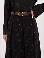 Elegantní maxi sukně s ozdobným lemem černá (19720) Elegantní maxi sukně s ozdobným lemem černá (19720)
