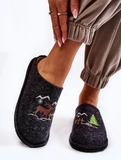 Domácí pantofle Big Star KK276018 Černá a béžová