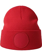 Atlantis Headwear Wind-S Circular Patch Pletená čepice patch 33.0319 red Atlantis Headwear Wind-S Circular Patch Pletená čepice patch 33.0319 red