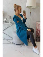 Dlouhá pláštěnka s kapucí, námořní