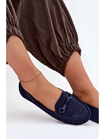 Dámské Mokasíny Ploché Tmavě Modré Olisa Dámské Mokasíny Ploché Tmavě Modré Olisa