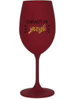 CHRASTÍ MI JAZYK - bordo sklenice na víno 350 ml