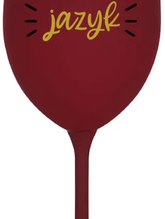 CHRASTÍ MI JAZYK - bordo sklenice na víno 350 ml