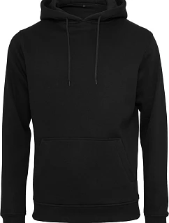 Build your Brand BY 011 Mikina s kapucí z těžké bavlny 56.0011 black