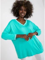 Halenka RV BZ 7805.66P tyrkysová Halenka RV BZ 7805.66P tyrkysová