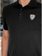 Pánská polokošile s nášivkou černá FashionStreet PX0647