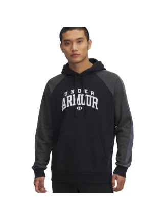 Pánská mikina Under Armour Rival Fleece Colorblock Hoodie black 6003958 001 pánská