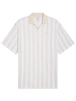 Pánské tričko Puma Class Relaxed Pinnacle Polo, bílo-béžové, 692069 02 Pánské tričko Puma Class Relaxed Pinnacle Polo, bílo-béžové, 692069 02