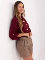 MI košile KS 4192.34 kaštanová