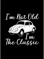 Pánské bavlněné tričko s potiskem I'm Not Old černé FashionStreet NX050R