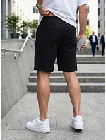 Pánské černé teplákové kraťasy FashionStreet SX2632