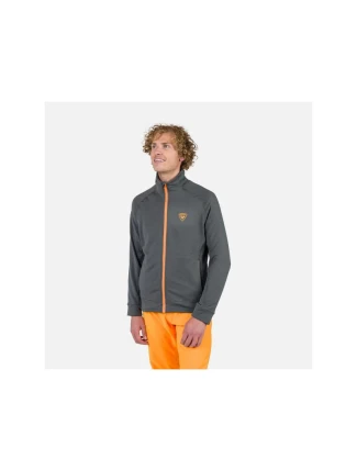 Rossignol Blackside Fleece Fz mikina šedá