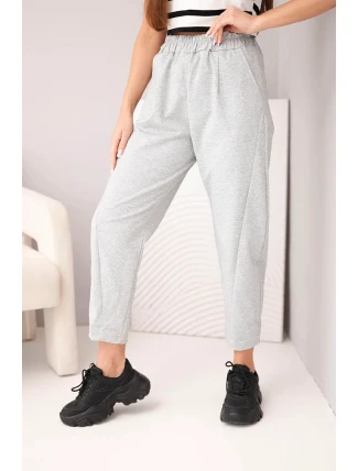 Kalhoty s kapsami Summer Punto šedý melír
