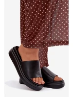 Dámské nazouváky na platformě Černé Tanelisse Dámské nazouváky na platformě Černé Tanelisse